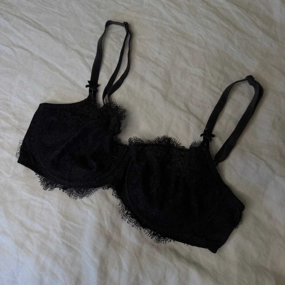 Victorias Secret Black Dream Angels Push Up Without Padding Bras Set of 2